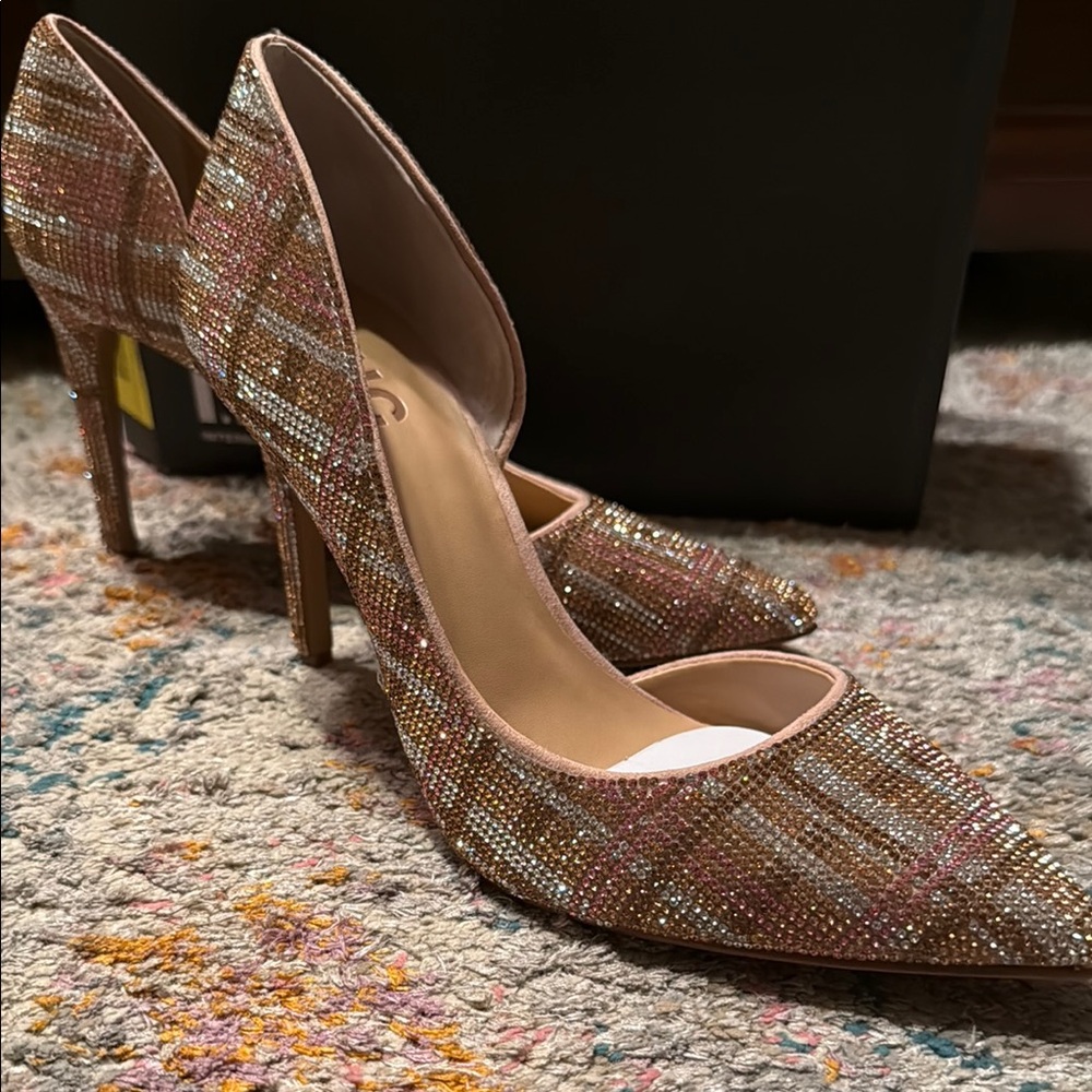 I.N.C. Kenjay Pink Glittering Women's Heels 9 NIB